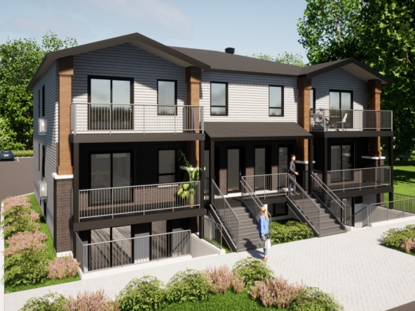 Façade de l'immeuble 6 6 logements à louer à Rougemont